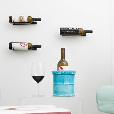 Single wine bottle holder wall online mount